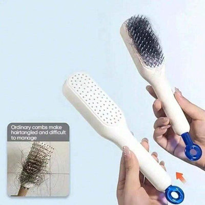 Self Cleaning Hair Comb (random Color) Style Spectrum