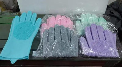 2pcs – Silicone Washing Gloves Style Spectrum