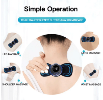 Mini Body Massager Pulse Neck Pain Relief Ems Style Spectrum