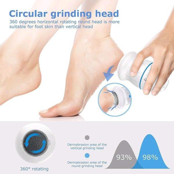 Electric Foot Callus Remover With Built-in Vacuum Style Spectrum