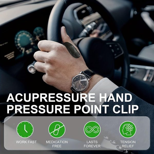 Sugar Control Li4 Acupressure Point Clip Wearable – Supporting Acupressure Relaxation, Stress Alleviation, Tension Relief And Headache Relief Hand Clip Migraine Pressure Point Clip GlowTech Essentials