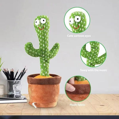 Dancing, Talking Cactus | Tree Cactus Plush Toy For Children, Kids Or Toddlers – With Box Style Spectrum