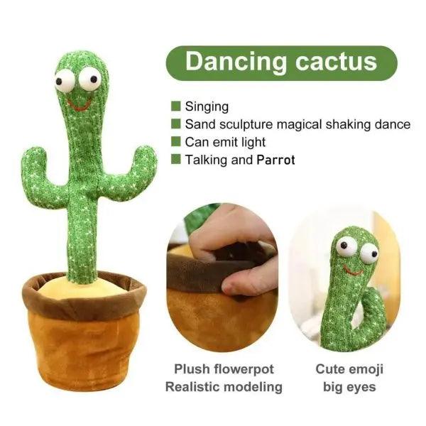 Dancing, Talking Cactus | Tree Cactus Plush Toy For Children, Kids Or Toddlers – With Box Style Spectrum