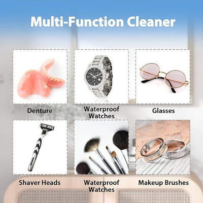 Ultrasonic Cleaner Jewelry Watch Eye Glasses Ring Makeup Brush Cleaning Machine (random Color) GlowTech Essentials