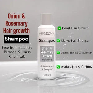 Havelyn Onion & Rosemary Shampoo For Healthy, Long & Strong Hair Style Spectrum