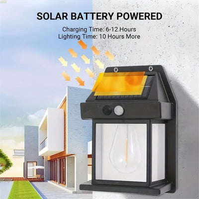 888 Solar Tungsten Filament Lamp – Outdoor Intelligent Induction Wall Lamp For Courtyard, Garden, Villa Lighting, And Night Light GlowTech Essentials