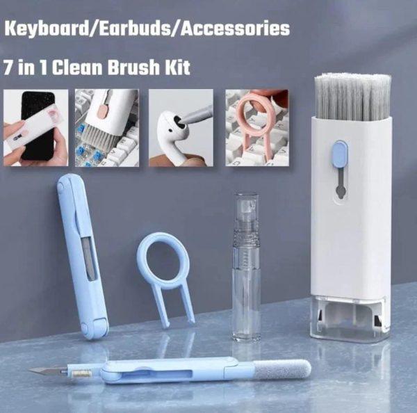 New Headset 7 In 1 Kit Scalable Keyboard Cleaner Style Spectrum