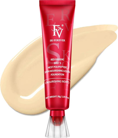 Fv Foundation, Oil Absorb Ivory Liquid Foundation | Best Tube Foundation 30g GlowTech Essentials