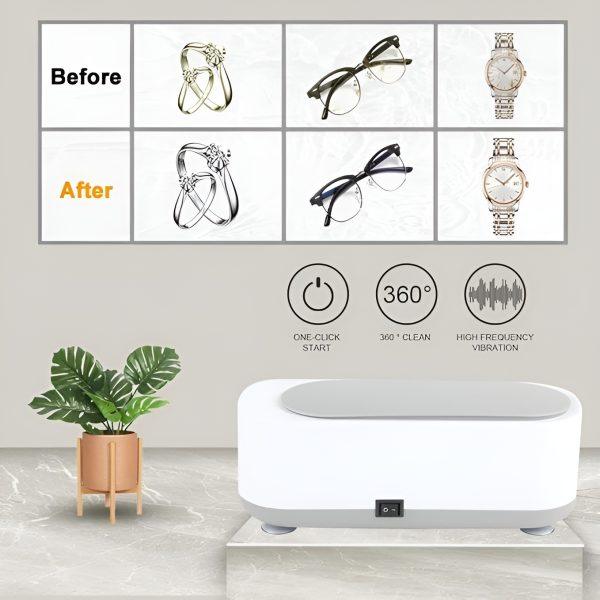 Ultrasonic Cleaner Jewelry Watch Eye Glasses Ring Makeup Brush Cleaning Machine (random Color) GlowTech Essentials